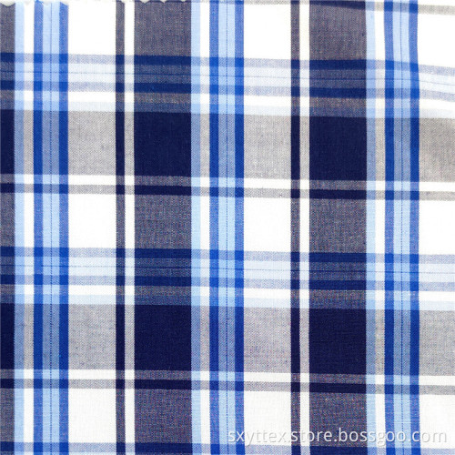 Plaid Yarn Dyed Cotton Fabric Cloth For Shirt